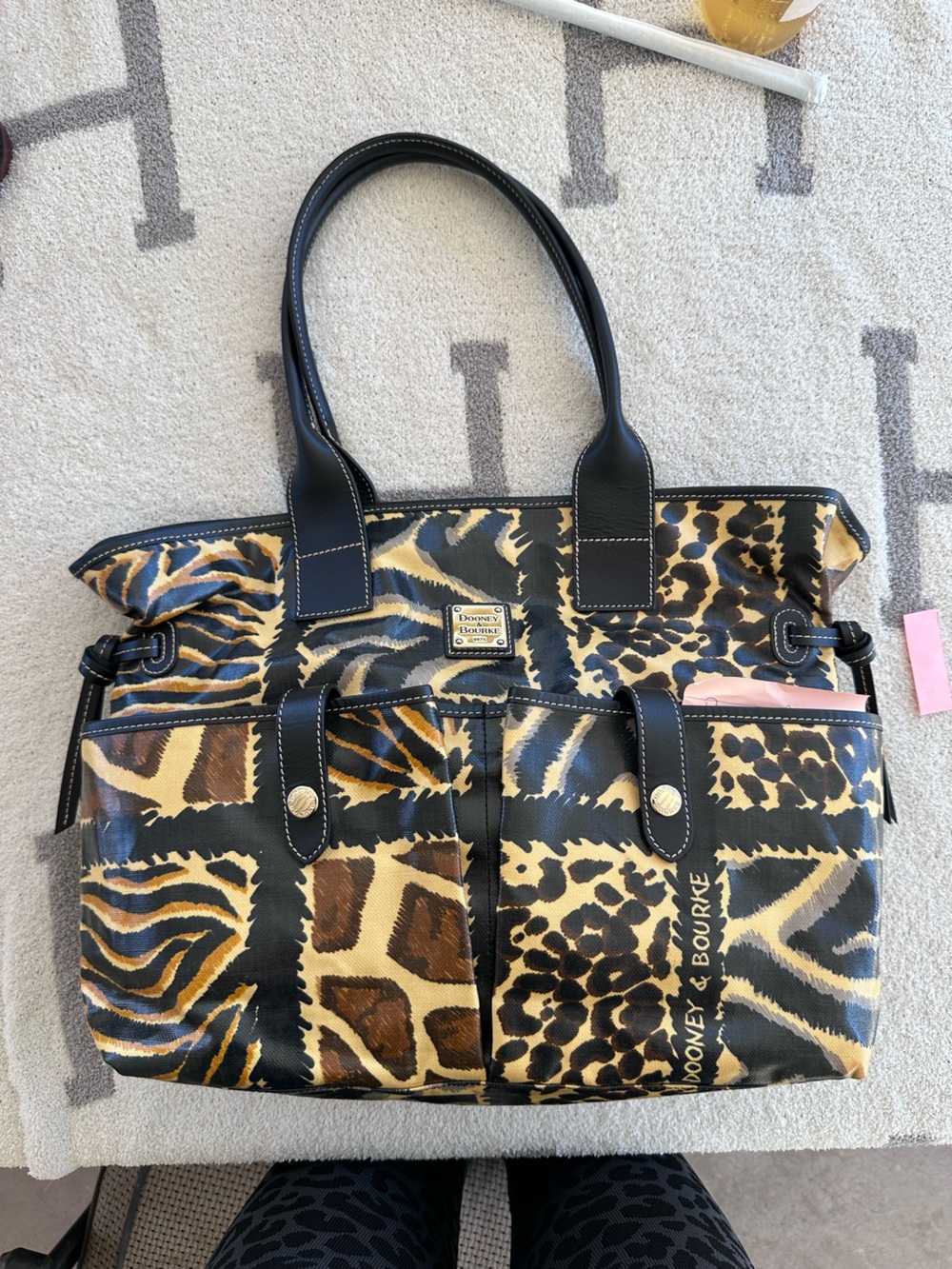 Animal Print Dooney Cheetah y2k tote